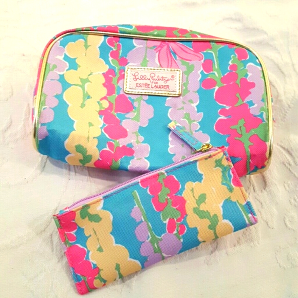 Lilly Pulitzer makeup bag set